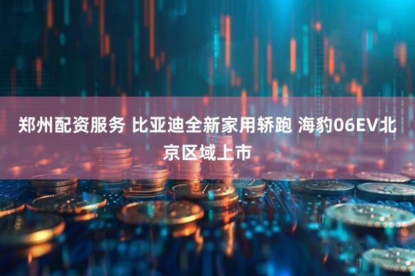 郑州配资服务 比亚迪全新家用轿跑 海豹06EV北京区域上市