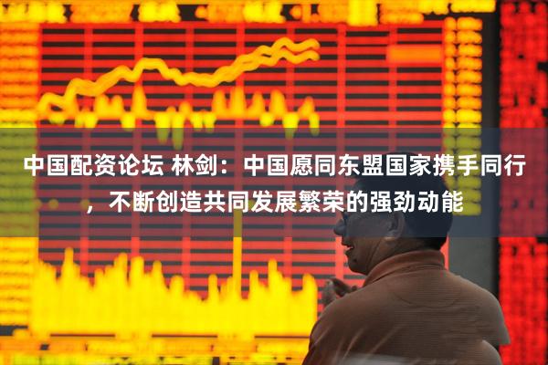 中国配资论坛 林剑：中国愿同东盟国家携手同行，不断创造共同发展繁荣的强劲动能
